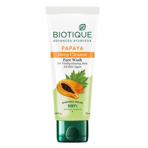 Biotique Papaya Deep Cleanse Face Wash (50 ml)(Face Wash)