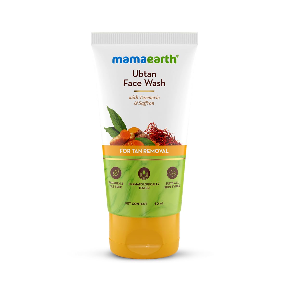 Mamaearth Ubtan Face Wash for Dry Skin with Turmeric & Saffron